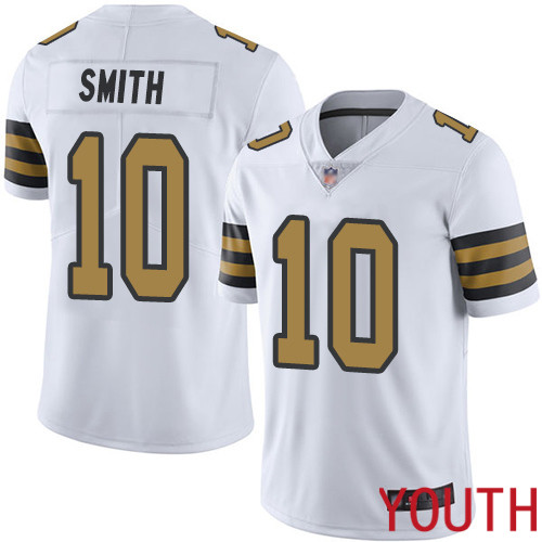 New Orleans Saints Limited White Youth Tre Quan Smith Jersey NFL Football #10 Rush Vapor Untouchable Jersey